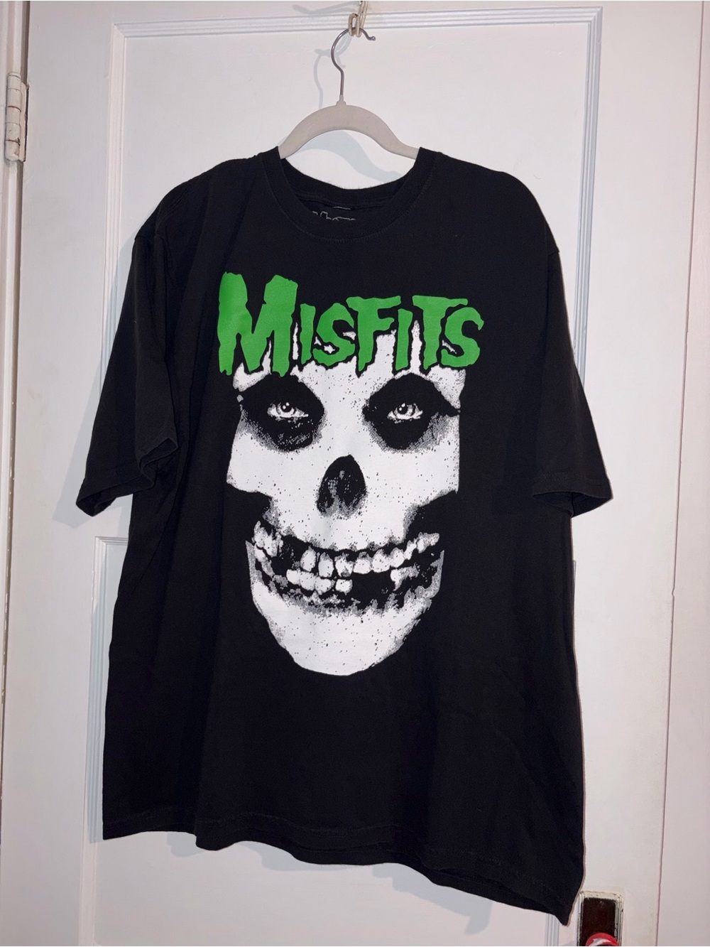 Black misfits heavy weight Graphic Skull Tee size L